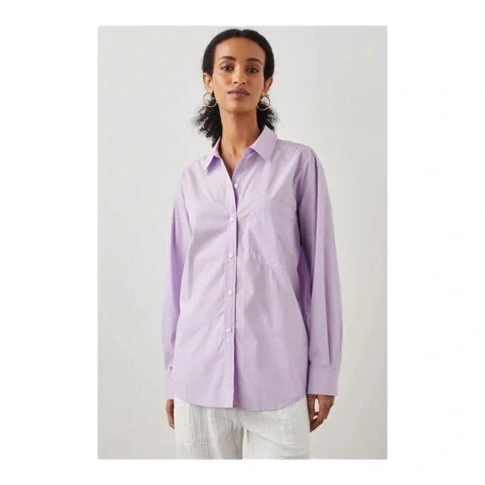 NWT RAILS Arlo Shirt Orchid Purple Lavender Size Large New Button Up Collared